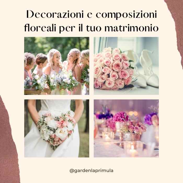 Decorazioni e composizioni floreali per il tuo matrimonio