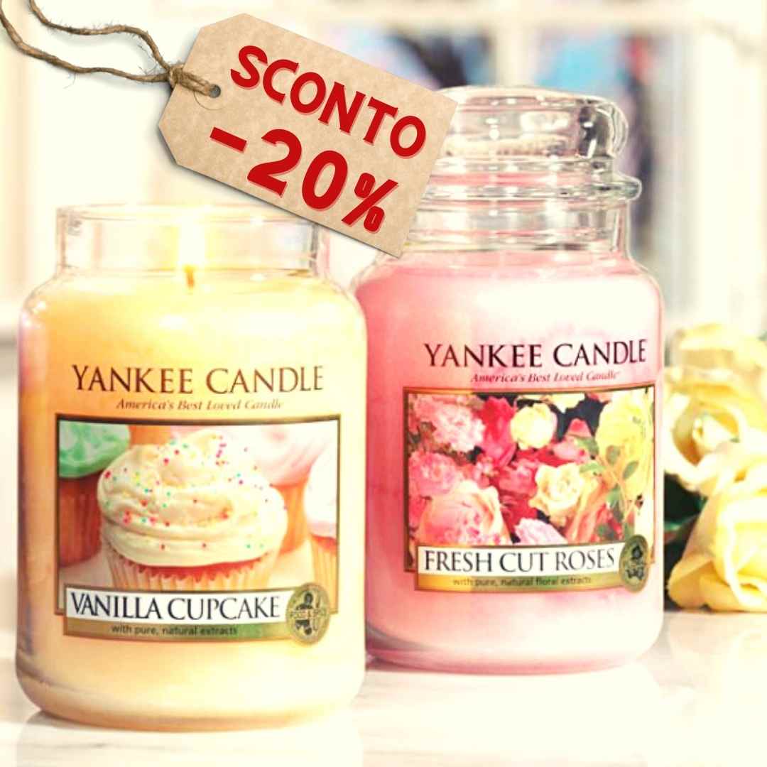 Yankee Candle: in speciale sconto del - 20%, fino al 31 Gennaio 2022