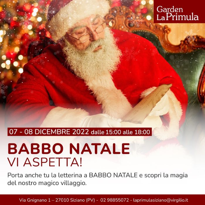 Babbo Natale al Garden La Primula di Siziano