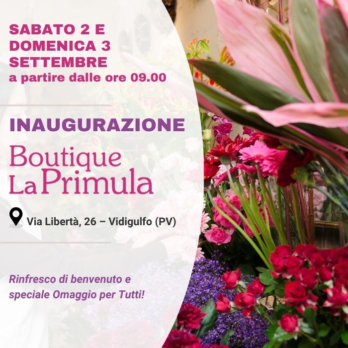 Inaugurazione Boutique La Primula Settembre 2023